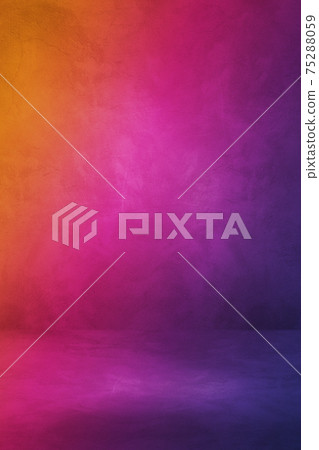 Empty Dark colorful concrete interior background Empty Dark colorful concrete interior background 75288059