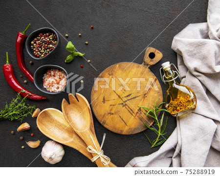 Variety of colorful spices Variety of colorful spices 75288919