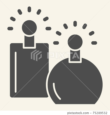 Perfumes solid icon. Two perfume fragrance... - Stock Illustration  [75289532] - PIXTA