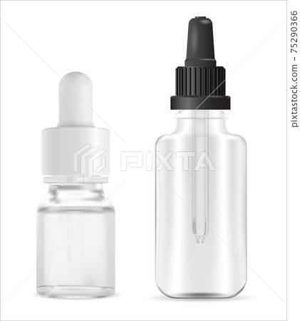 Pipette bottle. Serum dropper flask, glass bottle Pipette bottle. Serum dropper flask, glass bottle 75290366