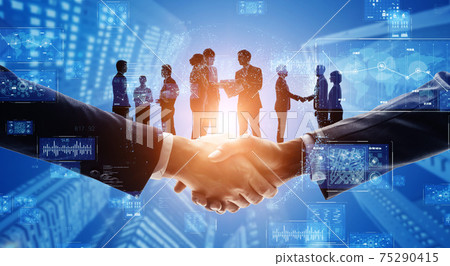Business network global business Business network global business 75290415