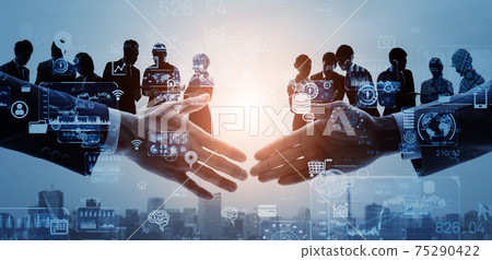 Business network data analysis management strategy 75290422