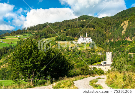 Furstenburg Castle and Marienberg Abbey in South Tyrol, Italy 75291206