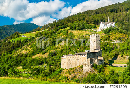 Furstenburg Castle and Marienberg Abbey in South Tyrol, Italy 75291209