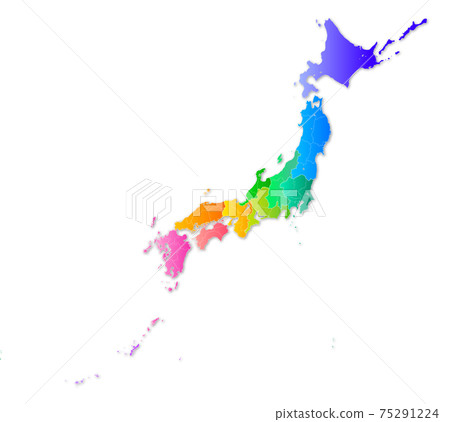 日本地圖 日本地圖 75291224