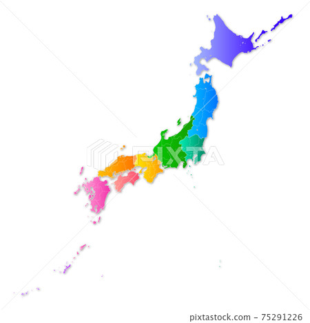 日本地圖 日本地圖 75291226