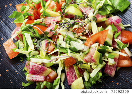 Spring vegetable salad Spring vegetable salad 75292209