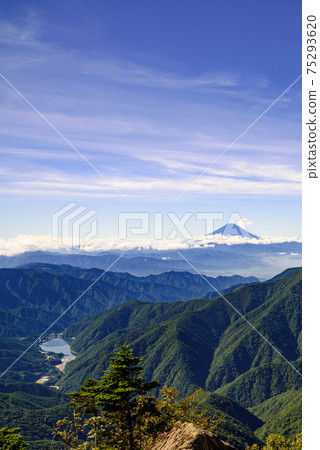Summer mountains and Mt. Fuji Summer mountains and Mt. Fuji 75293620