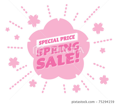 Spring sale pink title design 75294159