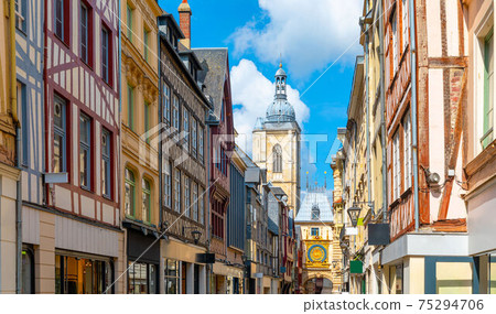 The Gros-Horloge, Great-Clock is a fourteenth-century astronomical clock in Rouen, Normandy, France 75294706