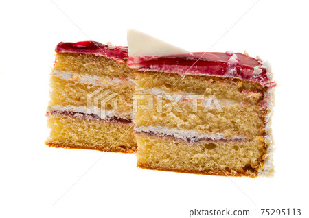 sponge cake isolated 75295113