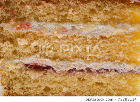 sponge cake isolated 75295114