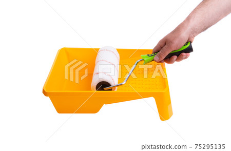painting tray isolated painting tray isolated 75295135