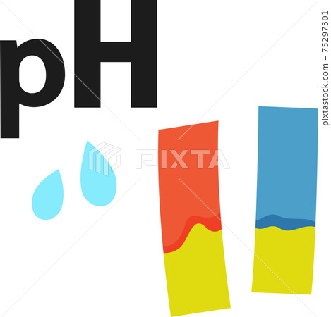 PH test paper with changed color PH test paper with changed color 75297301