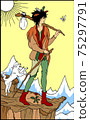 Tarot Card / Fool / No Card Frame 75297791
