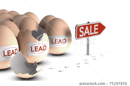 Lead nurturing. Marketing concept. 75297858