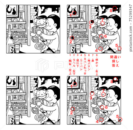 關東煮，大排檔（找出與答案的差異） 75299347