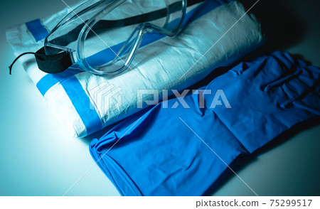 防護服和護目鏡 防護服和護目鏡 75299517