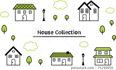 Cute house set (simple) 75299956