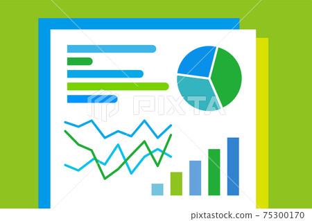Graph Business AI Illustration Vector Material Flat Icon Simple Graph Business AI Illustration Vector Material Flat Icon Simple 75300170