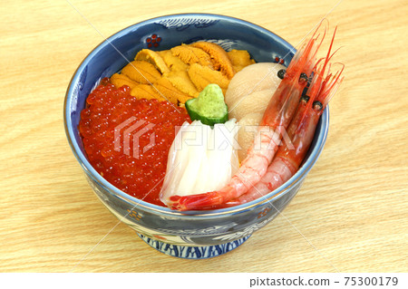 Seafood bowl Goshiki bowl sea urchin prawn how much scallop squid 75300179