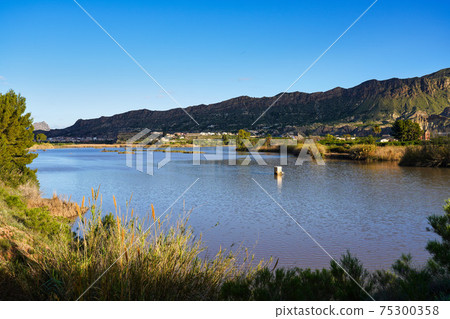 The Ojos reservoir, also called Azud de Ojos in Blanco, Region of Murcia. Spain The Ojos reservoir, also called Azud de Ojos in Blanco, Region of Murcia. Spain 75300358