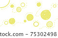 Abstract doodle yellow graphic background template handdrawn line art style simple modern concept  75302498