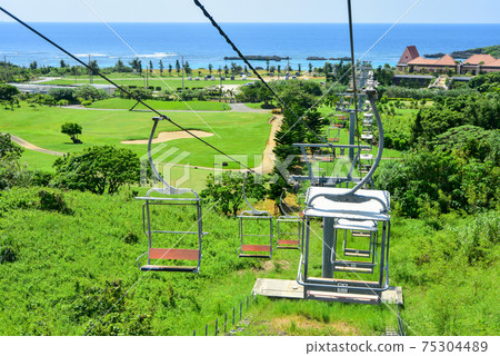 Superb view of Miyakojima from the lift Superb view of Miyakojima from the lift 75304489