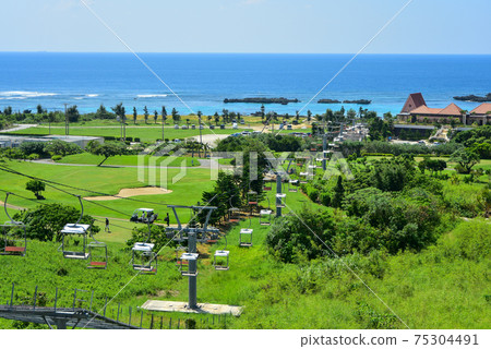 Superb view of Miyakojima from the lift Superb view of Miyakojima from the lift 75304491