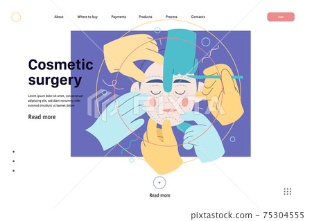 Medical insurance template - cosmetic, plastic, aesthetic surgery 75304555