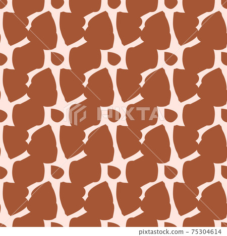 Giraffe fur seamless pattern, tropical animal skin texture 75304614