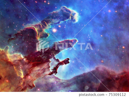 Somewhere in space near Pillars of creation. 75309112