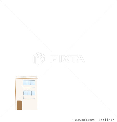 三層樓的建築（建築物的矢量圖） 75311247