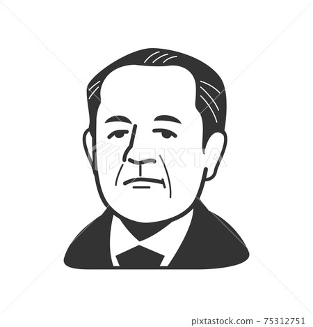 Eiichi Shibusawa Caricature Monochrome Eiichi Shibusawa Caricature Monochrome 75312751