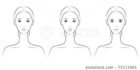 一個女人在做皮膚護理的矢量圖 75313465