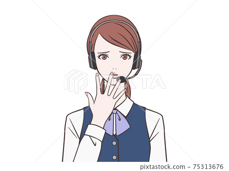 陷入困境的運營商女人 陷入困境的運營商女人 75313676