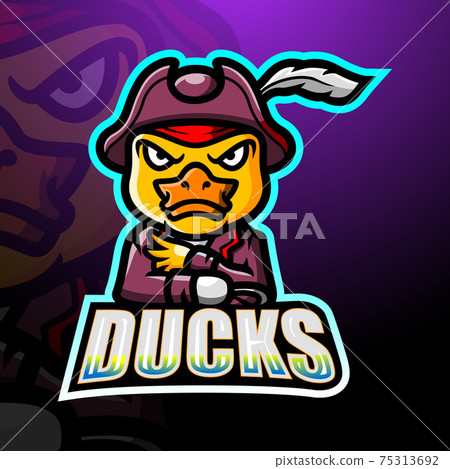 Pirate duck mascot esport logo design - Stock Illustration [75313692 ...