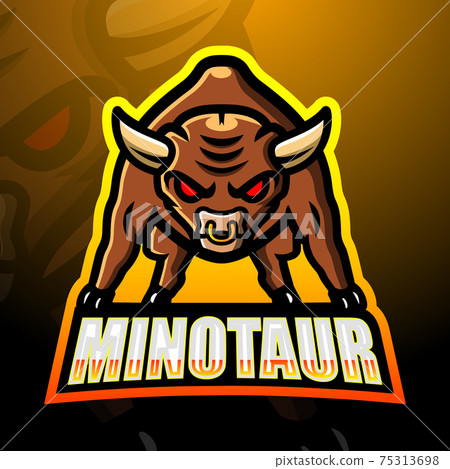 Minotaur mascot esport logo design Minotaur mascot esport logo design 75313698