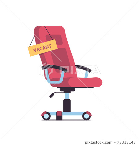 vacant sign on office armchair business hiring recruiting concept vacant sign on office armchair business hiring recruiting concept 75315145