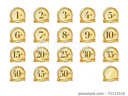 Anniversary medal gold 75315528
