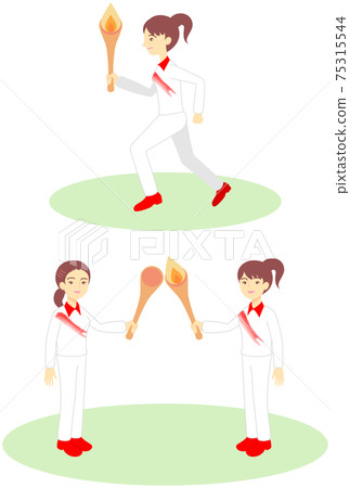 火炬傳遞插圖集(女) 火炬傳遞插圖集(女) 75315544