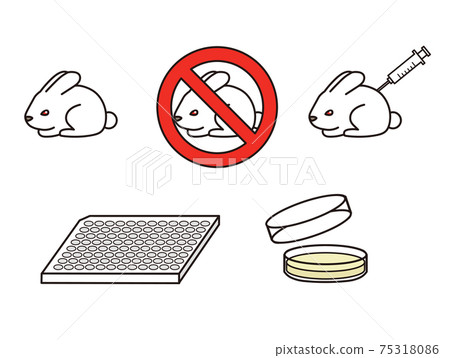 動物實驗注射兔子禁用標記集 動物實驗注射兔子禁用標記集 75318086