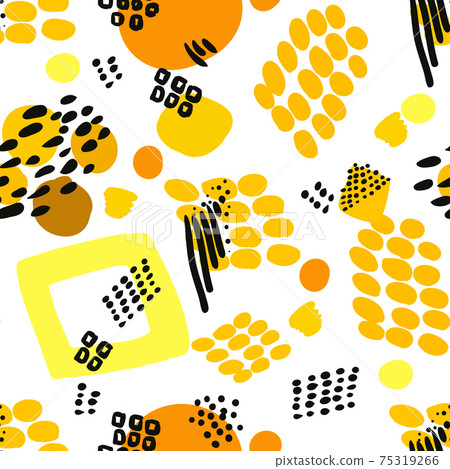 Vector abstract background. Seamless brush stroke pattern. 75319266