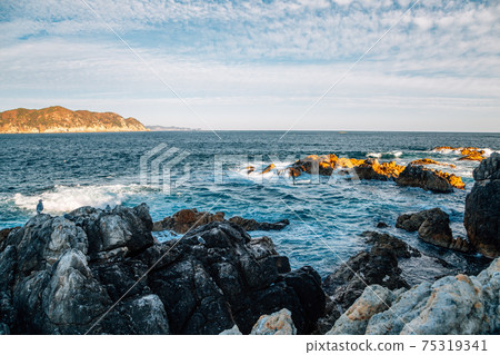 Jangho Port sea and rock in Samcheok, Korea 75319341