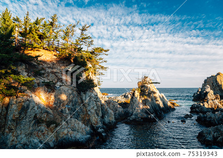 Jangho Port sea and rock in Samcheok, Korea 75319343