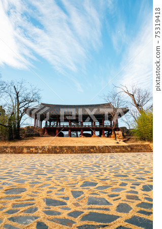 Jukseoru Korean traditional pavilion in Samcheok, Korea 75319418