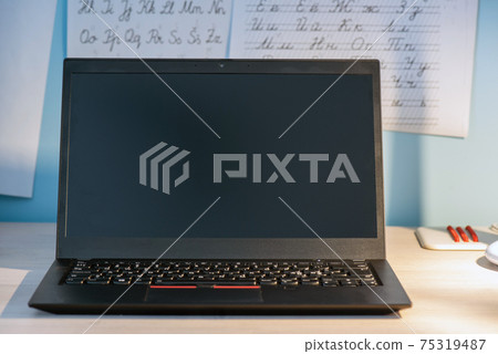 Abstract close-up laptop 75319487