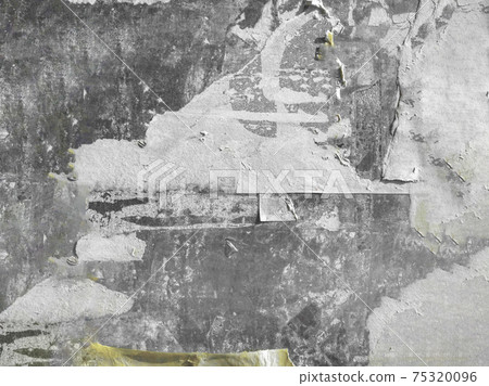 Vintage Billboard With Torn Peeled Poster 75320096