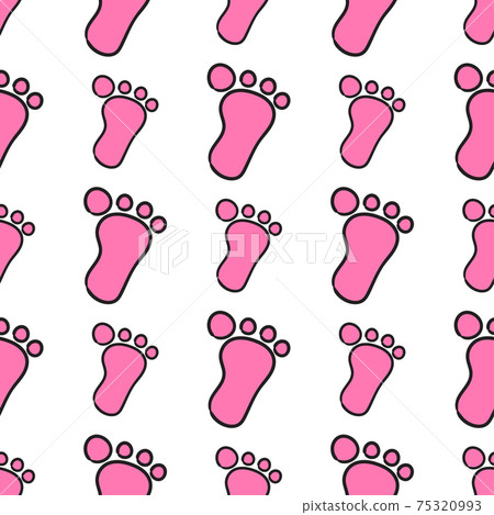 footprints step seamless pattern textile print. repeat pattern background design footprints step seamless pattern textile print. repeat pattern background design 75320993