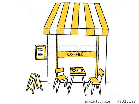 帶咖啡廳露台的風景 75322188